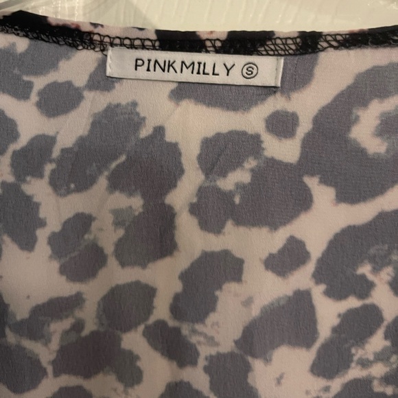 PinkMilly Leopard Print Kimono - Picture 4 of 8